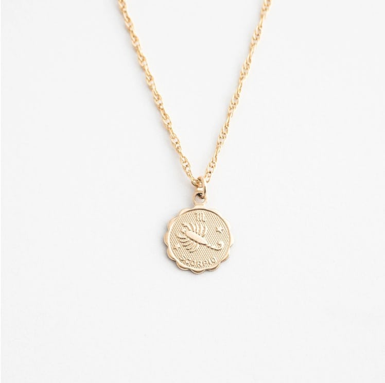 Simple & Dainty's dainty zodiac necklace. 