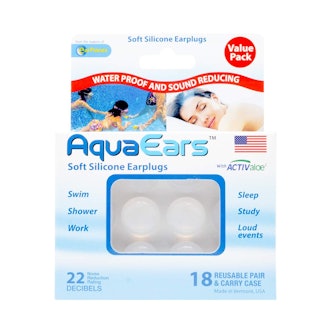 AquaEars Soft Silicone Earplugs (18 Pairs)