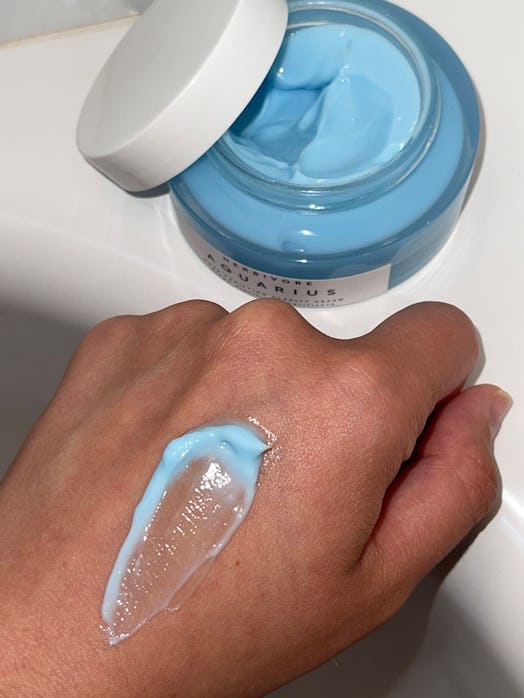 a swatch of the moisturizer