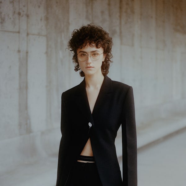Ella Emhoff models for Proenza Schouler's Fall/Winter 2021 collection. 