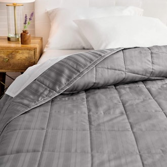 Welhome Alexander Cotton Sateen Stripe Oversize Quilt