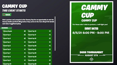Cammy Cup in NA East: Session 1 - Competitive Events - Fortnite Tracker