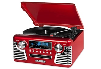 Victrola '50s Retro Bluetooth Record Player & Multimedia Center