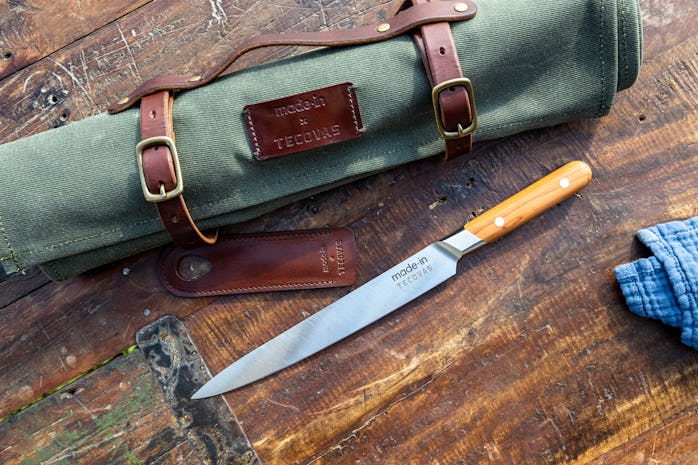 Tecovas x Made In knife and knife roll
