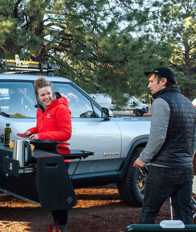 A camping accessory for the Rivian R1T