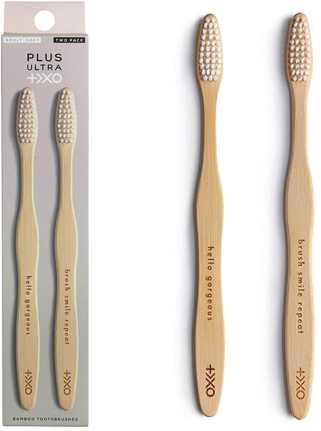 PLUS ULTRA Bamboo Toothbrushes (2-Pack)