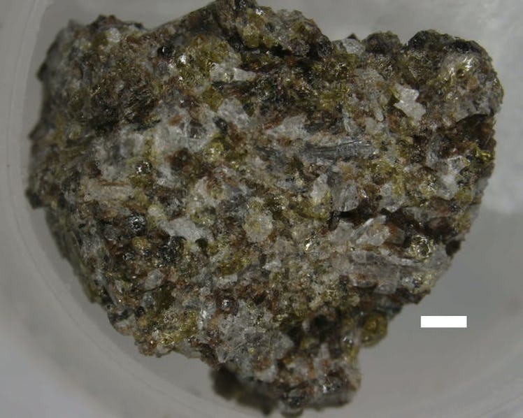Samples from the Moon, like this lunar basalt, are a complex mix of many minerals, and only some can...