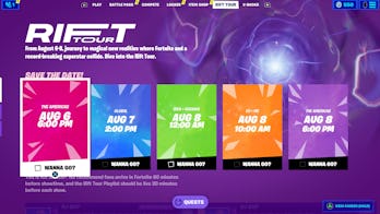 fortnite ariana grande concert start times