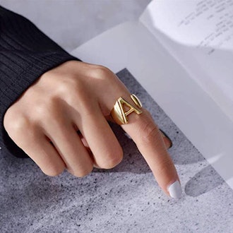 KeyStyle Adjustable Initial Ring