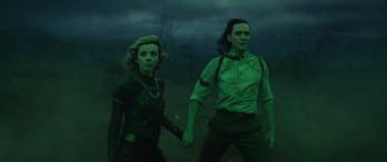 Sylvie and Loki holding hands in Loki Episode 5