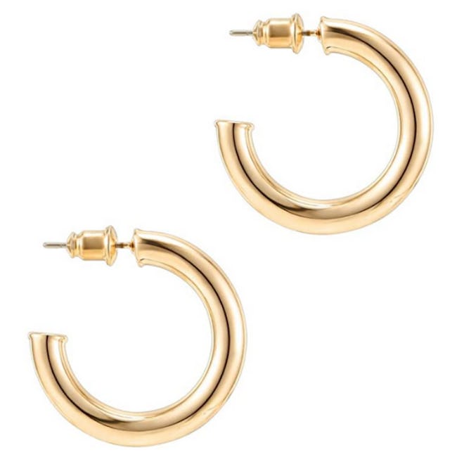 PAVOI Gold Hoop Earrings