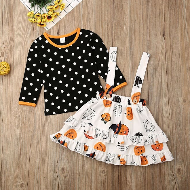 Polka Dot Pumpkin Outfit