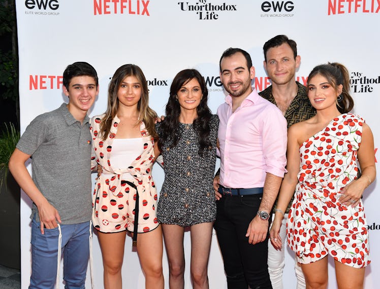 Left to Right: Aron Hendler, Miriam Haart, Julia Haart, Shlomo Hendler, Ben Weinstein and Batsheva H...