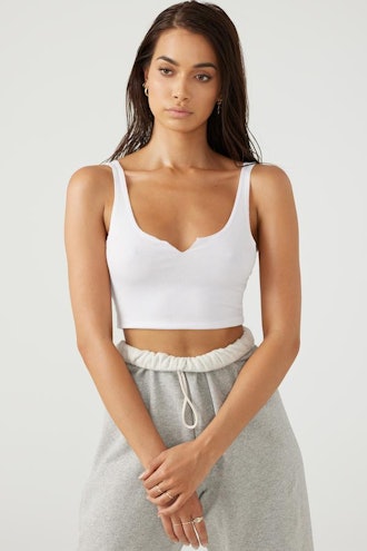 White notched tank from Joah Brown.