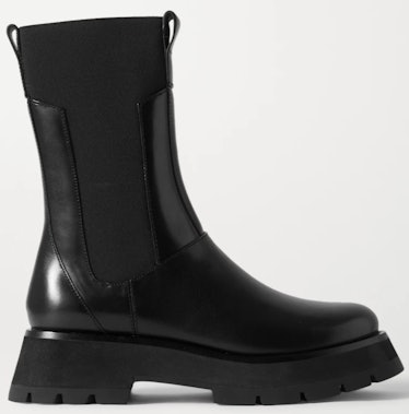 Phillip Lim's Kate Leather Chelsea Combat Boots in black. 