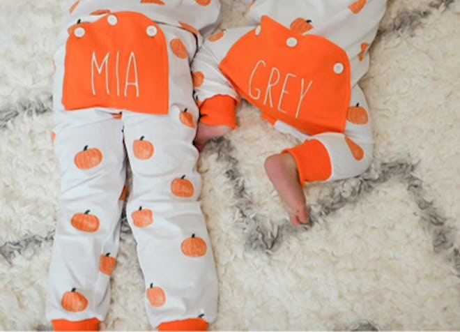Personalized Pumpkin Pajamas