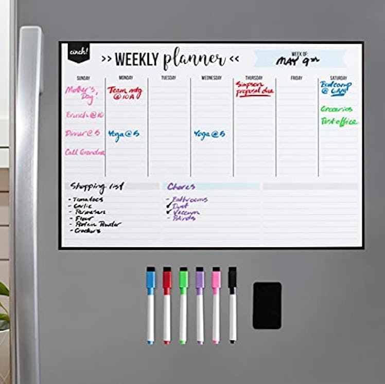 cinch! Dry Erase Weekly Calendar