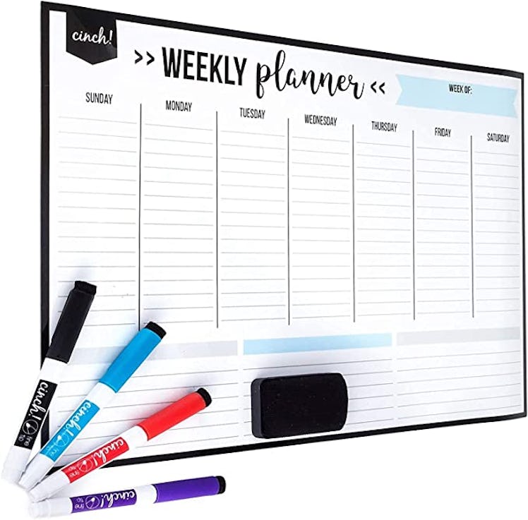 cinch! Magnetic Dry Erase Weekly Calendar