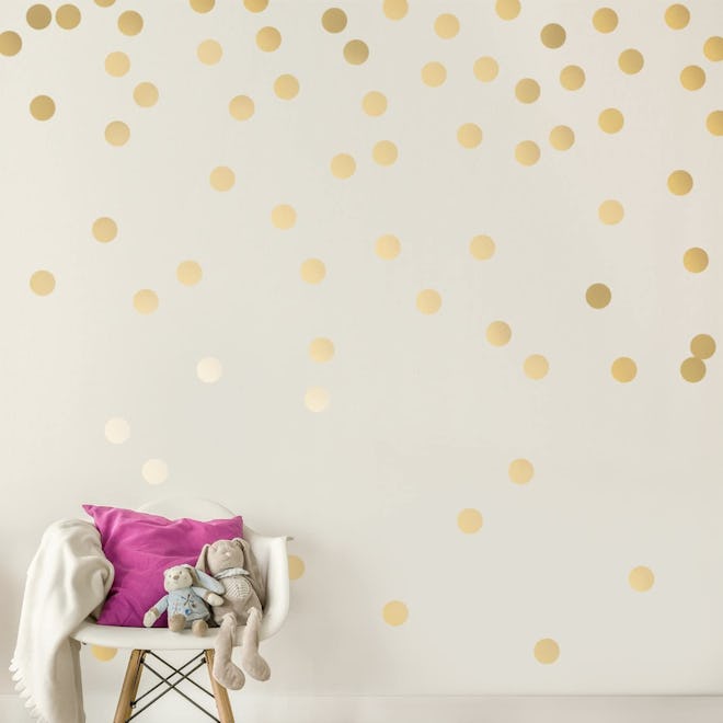 Decals for the Wall Gold Wall Dots (200-Pack)