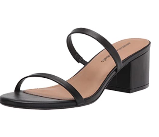 Amazon Essentials Slim Strap Block Heel Sandal