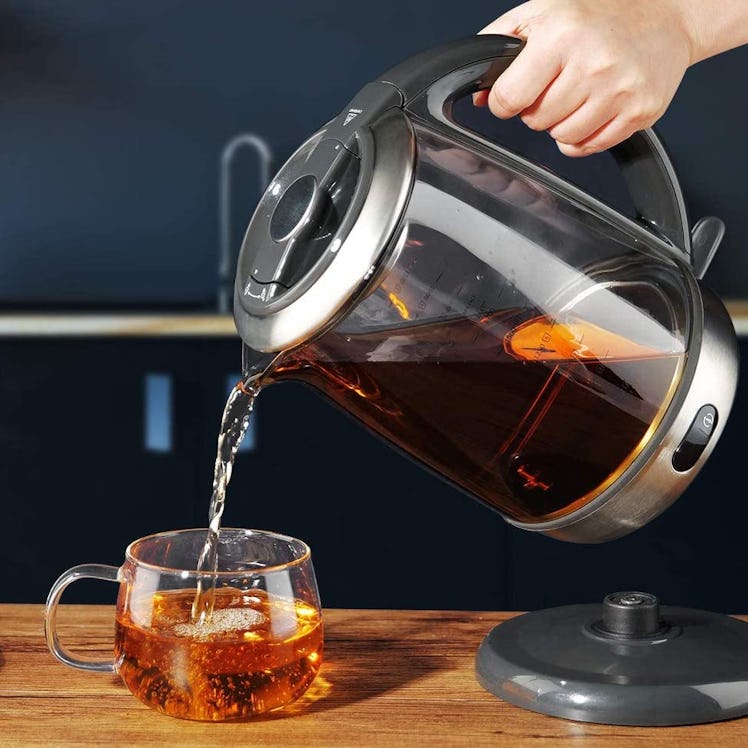 AICOOK Electric Glass Tea Kettle