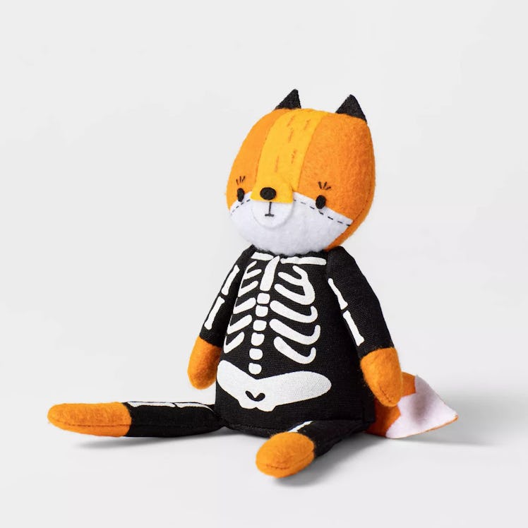 Trick or Treat Fox Skeleton Halloween Decorative Figurine - Hyde & EEK! Boutique