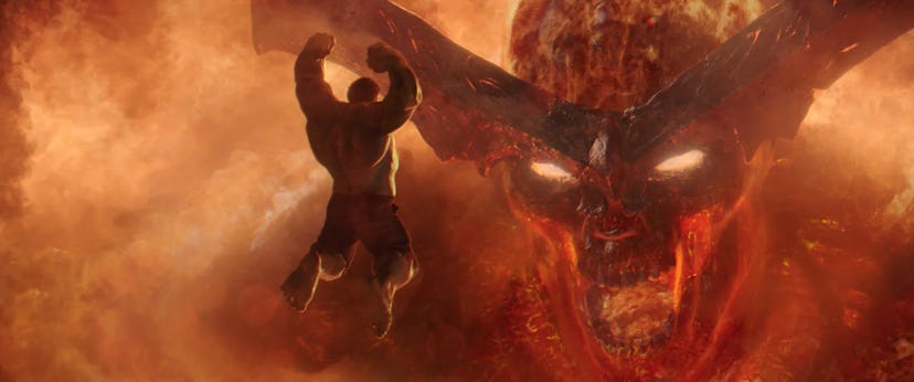 Surtur appears in 'Thor: Ragnarok.'