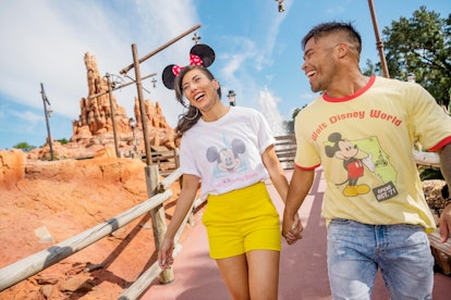 Disney World's 50th anniversary merch includes a Spirit Jersey and ears.