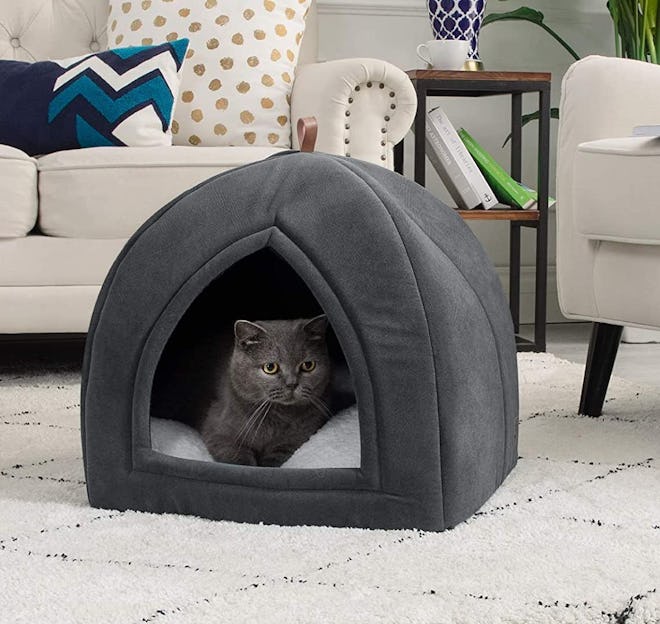 Bedsure Cat Tent With Removable Cushioned Pillow