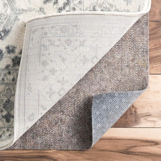 These felt rug pads for hardwood floors are made with recycled fibers.