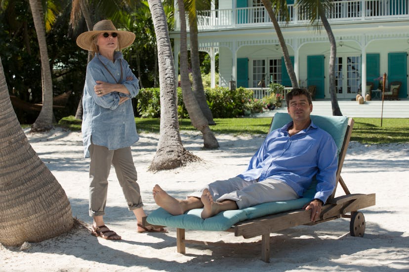 Sally (Sissy Spacek) and John (Kyle Chandler) Rayburn enjoy the Florida beach where 'Bloodline' was ...