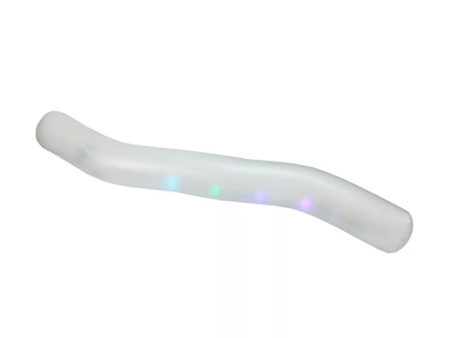 69.25" White LED Lighted Inflatable Swimming Pool Noodle Toy