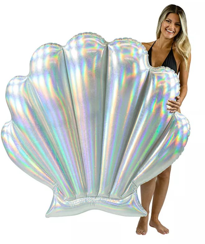 Holographic Oyster Swimming Pool Raft