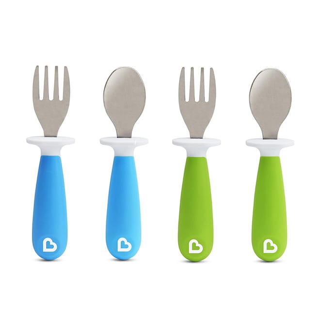 Munchkin Raise Toddler Fork & Spoon Set (4 Pieces)