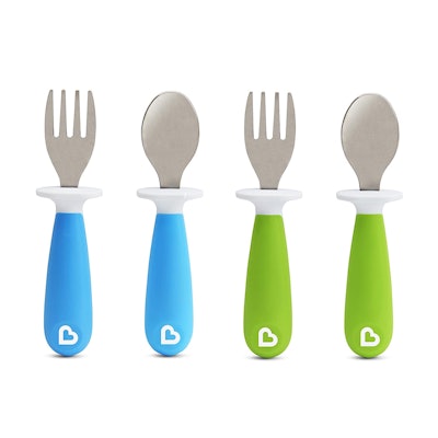Munchkin Raise Toddler Fork & Spoon Set (4 Pieces)