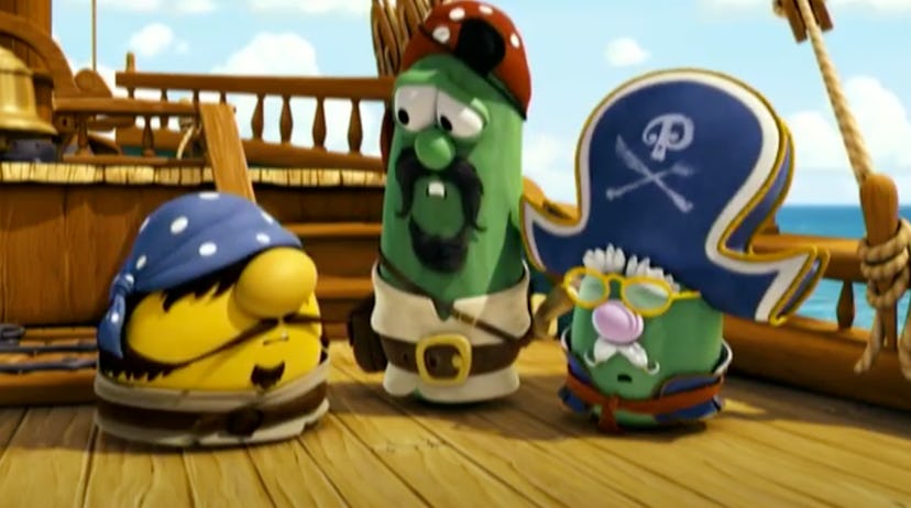 'The Pirates Who Don't Do Anything' is a Veggie Tales movie.