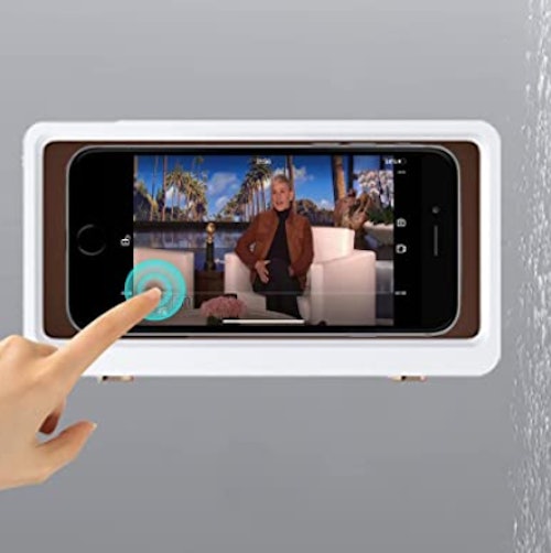 KUNSLUCK Waterproof Anti-Fog Touch Screen Shower Phone Holder