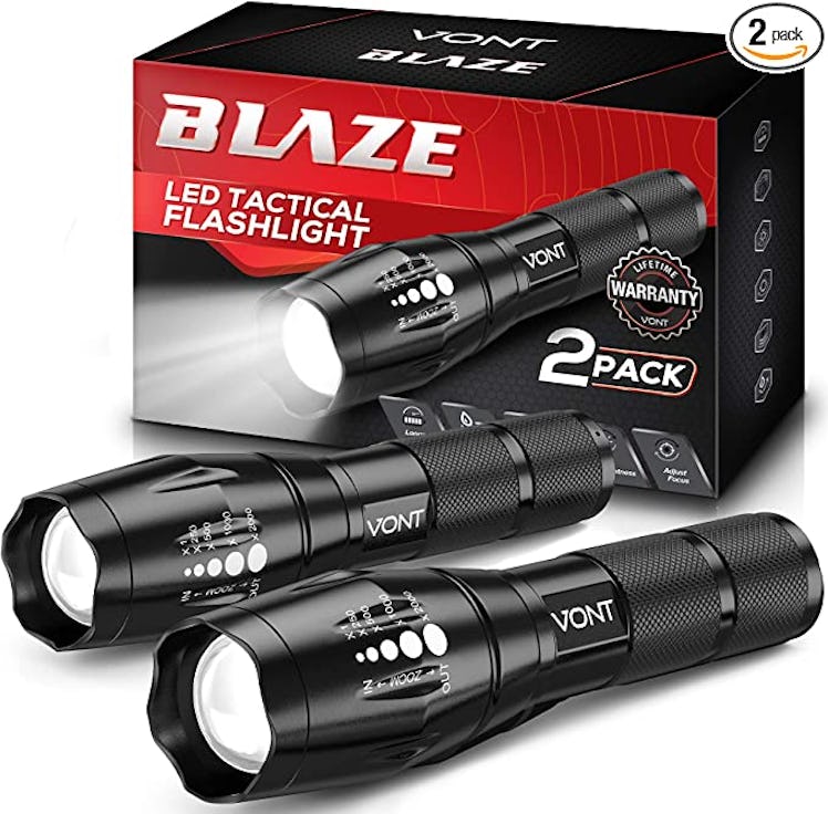 Vont 'Blaze' Tactical Flashlight (2-Pack)