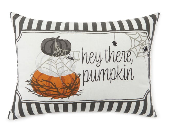 This "Hey There Pumpkin" throw pillow is one Halloween decor item available at Big Lots.
