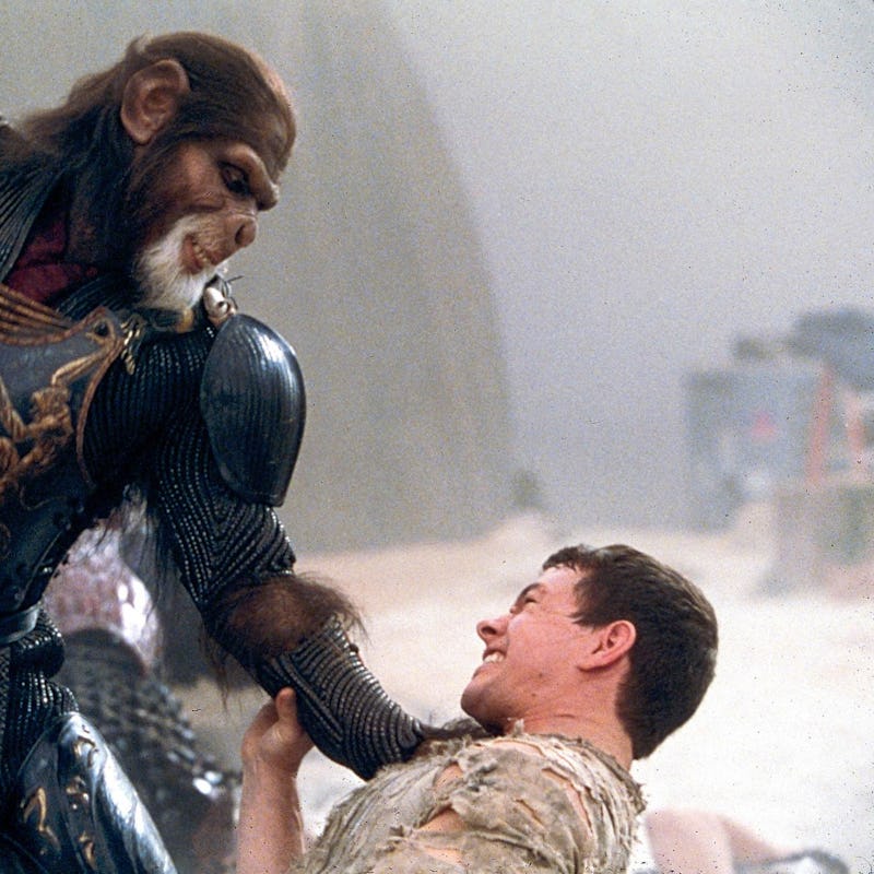 screenshot of Mark Wahlberg in Planet of the Apes 2001