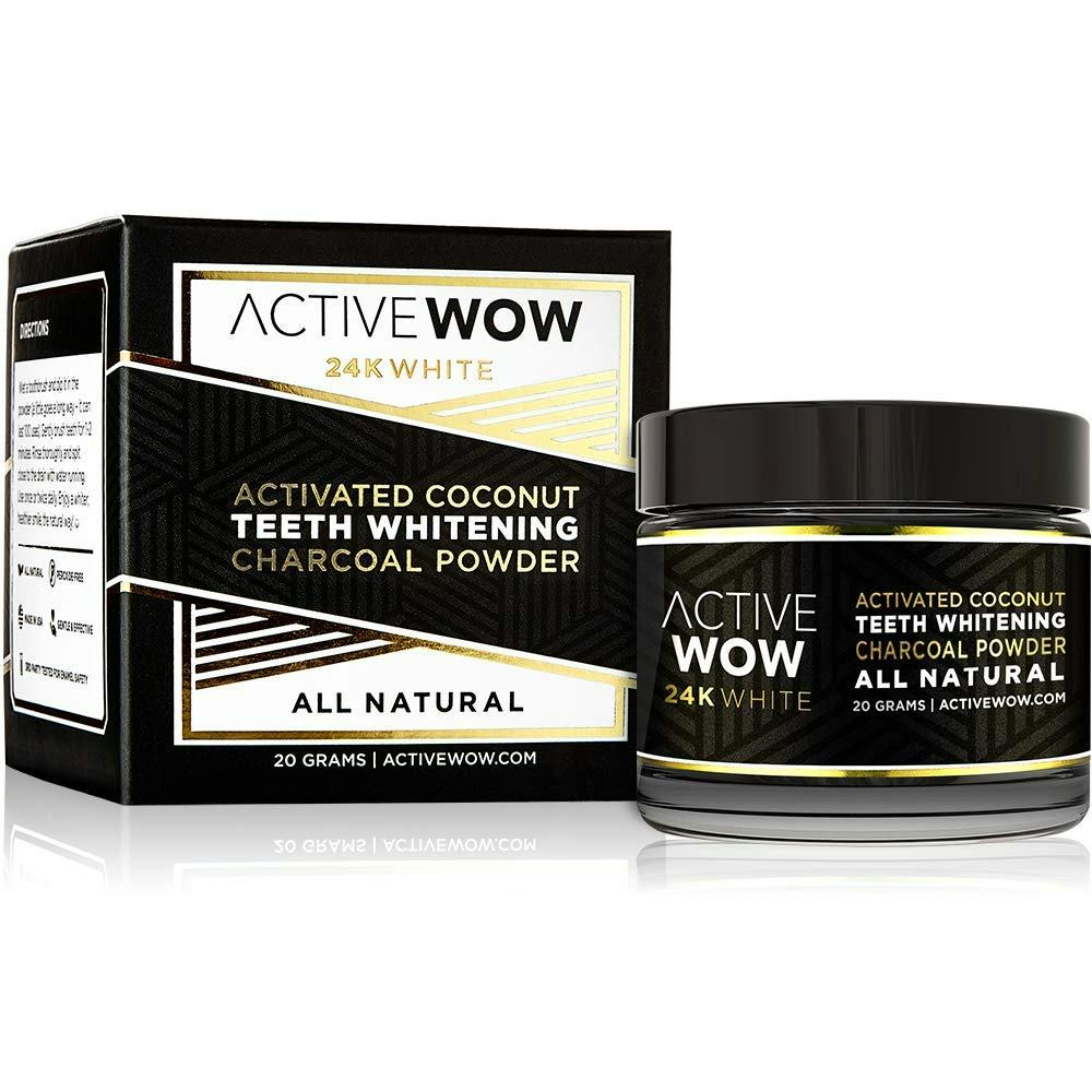 Active Wow Teeth Whitening Charcoal Powder Natural