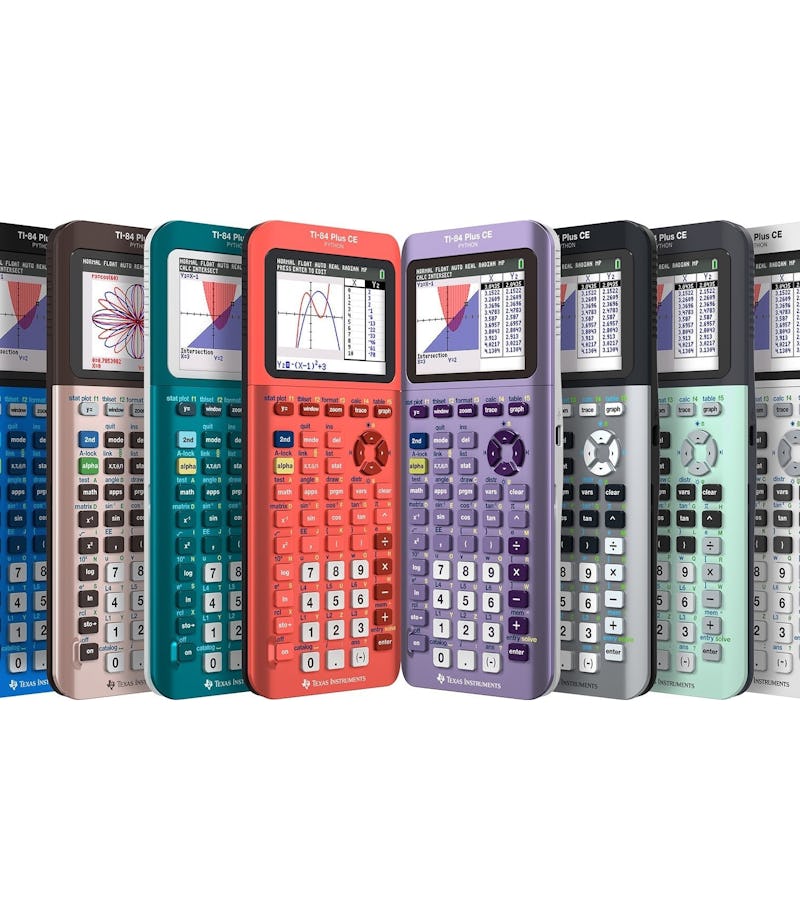 Texas Instruments TI-84 CE Python Edition color options promo image