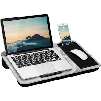 LapGear Lap Desk with Device Ledge, Mouse Pad, and Phone Holder