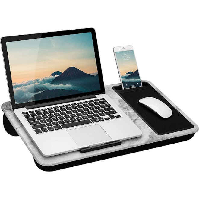 LapGear Lap Desk with Device Ledge, Mouse Pad, and Phone Holder