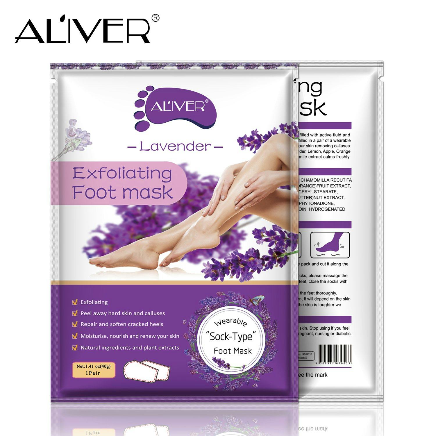 ALIVER Foot Peel Mask (3 Pack)