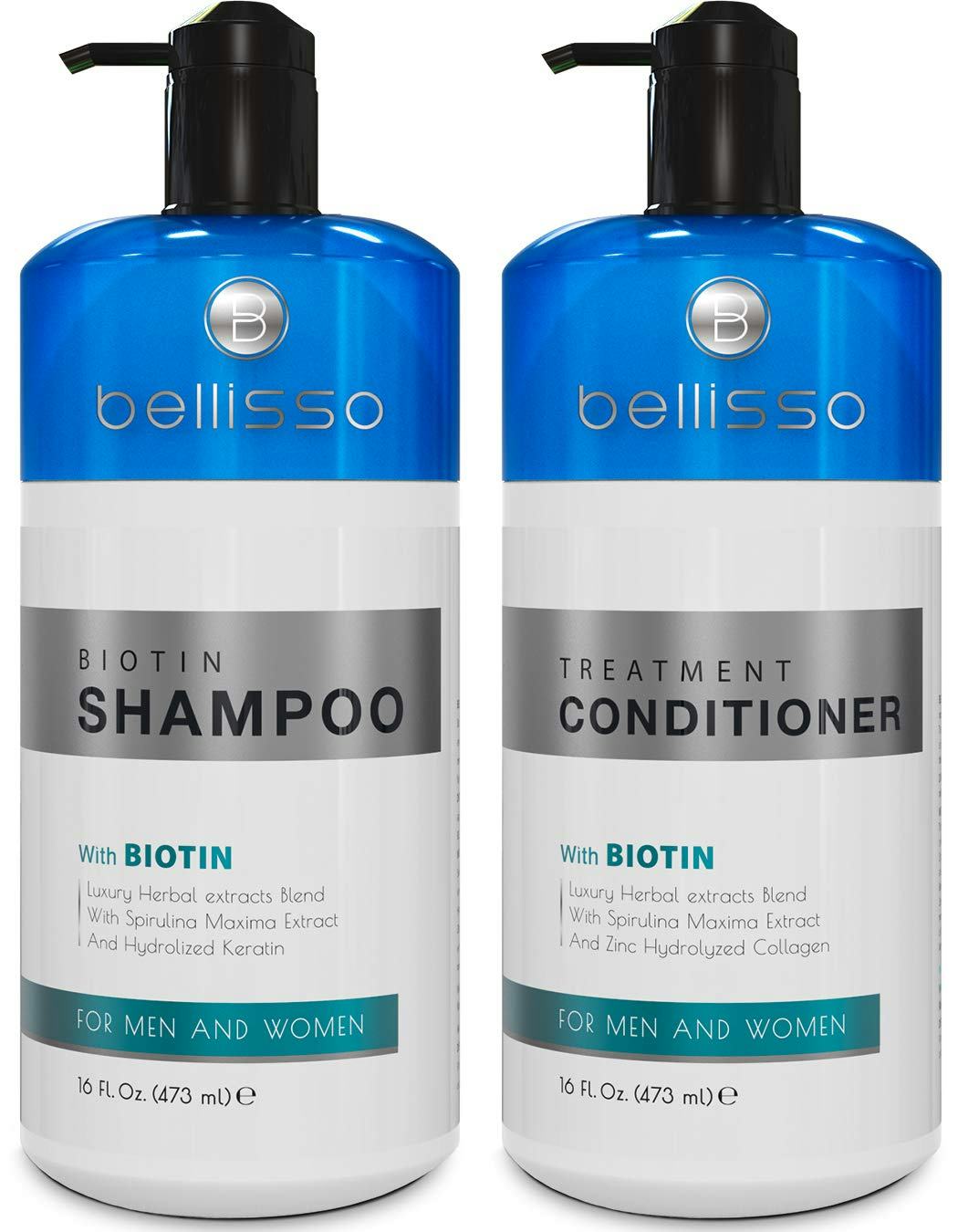BELLISSO Biotin Shampoo and Conditioner Set for Hair Growth