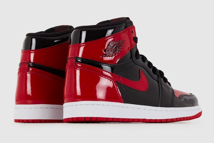 Nike Air Jordan 1 patent bred sneaker