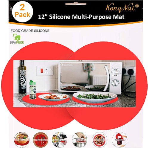 KongNai Silicone Microwave Mat (2-Pack)