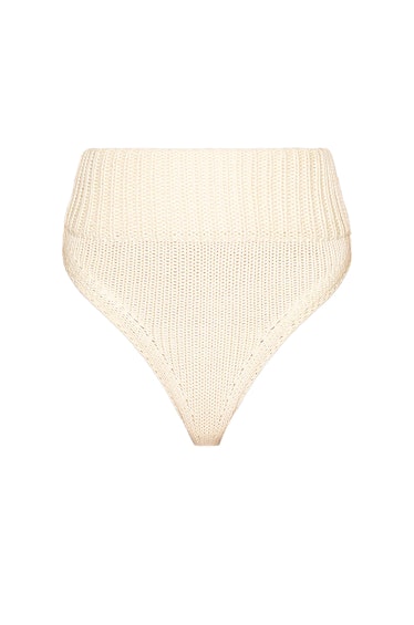 Cream high waisted brief from Aisling Camps, available to shop via Kendall Jenner's edit on FWRD.