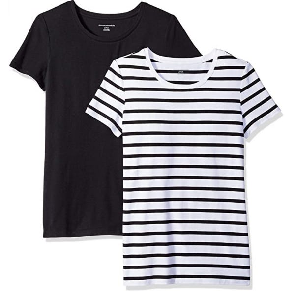 Amazon Essentials Classic-Fit Crewneck T-Shirt (2-Pack)
